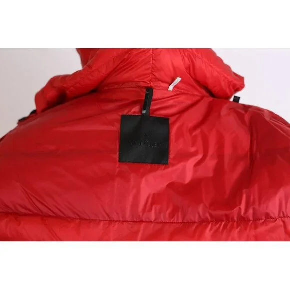 Moncler Provins Down Padded Jacket SZ 5 Red & Black LNWOT